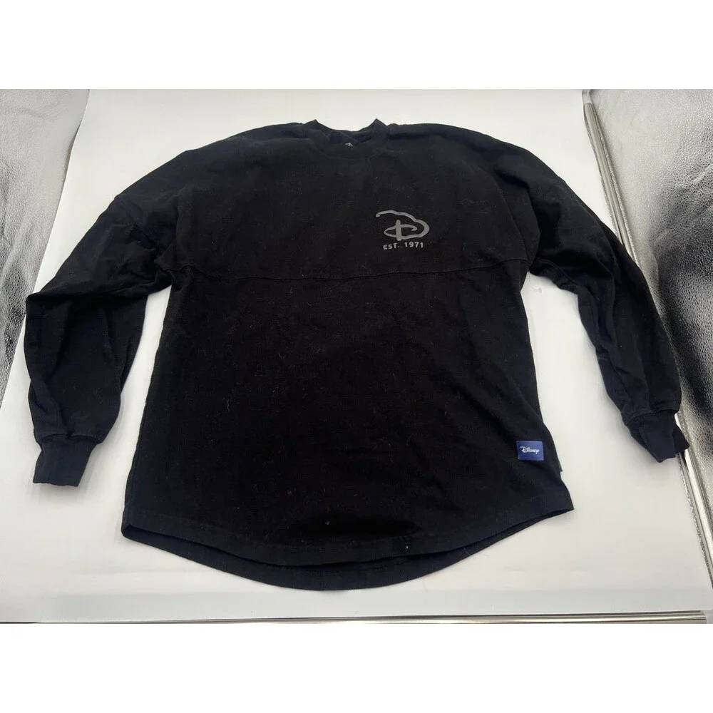 Walt Disney World Spirit Jersey Monochrome Black on Black Disney Parks XS